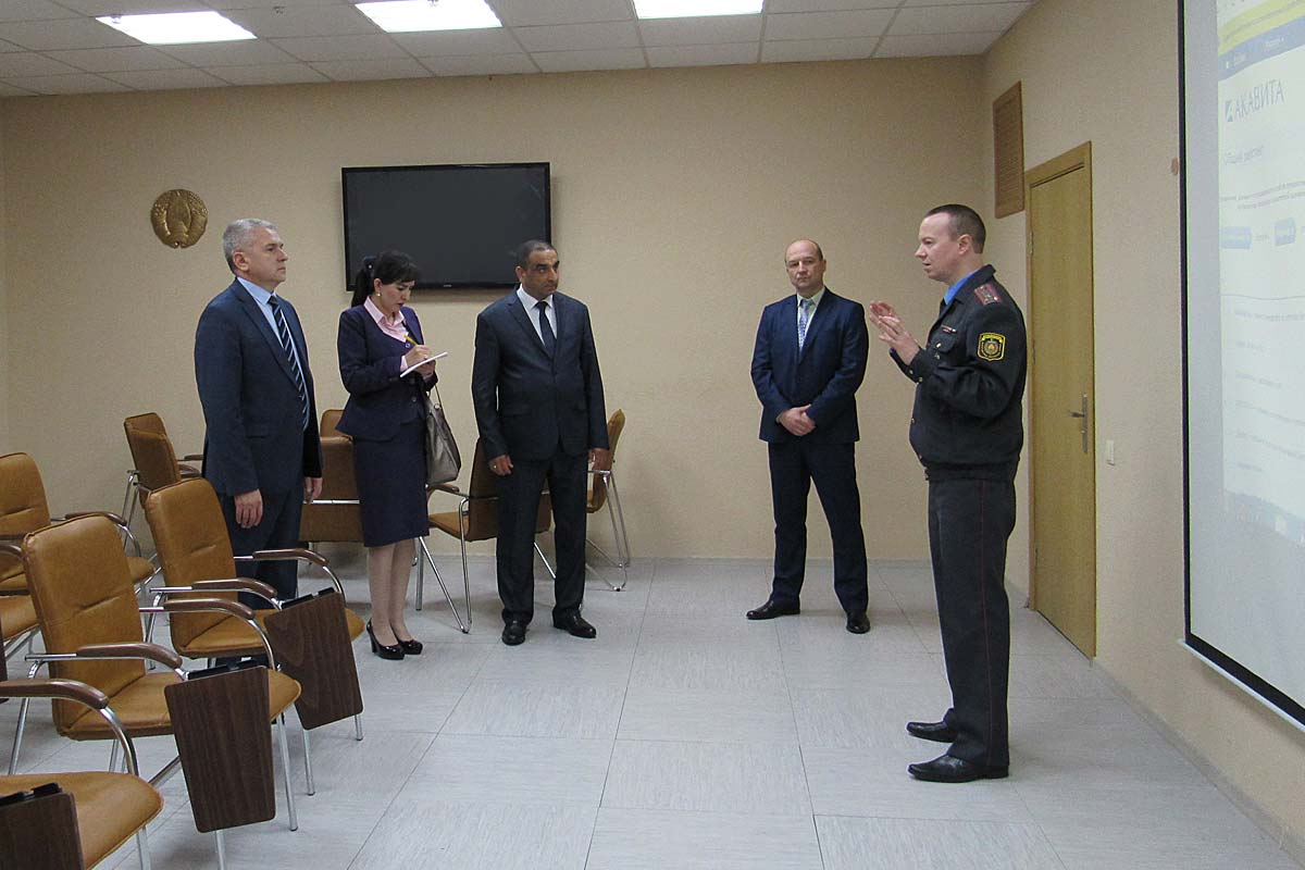 Визит делегации Узбекистана в Академию МВД Беларуси