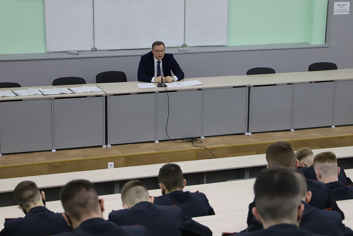 Генеральный прокурор Республики Беларусь провел учебное занятие для курсантов Академии МВД