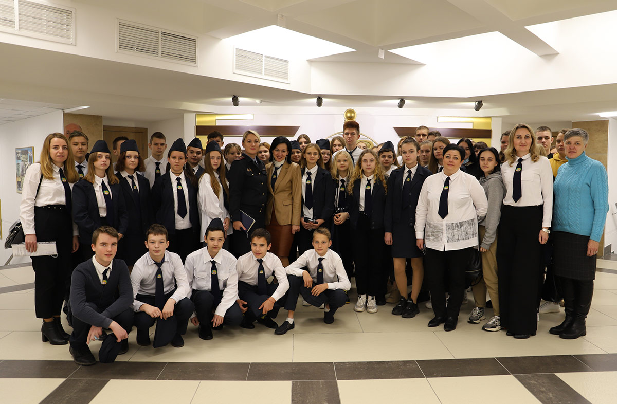 Академию МВД посетили школьники из города Барановичи