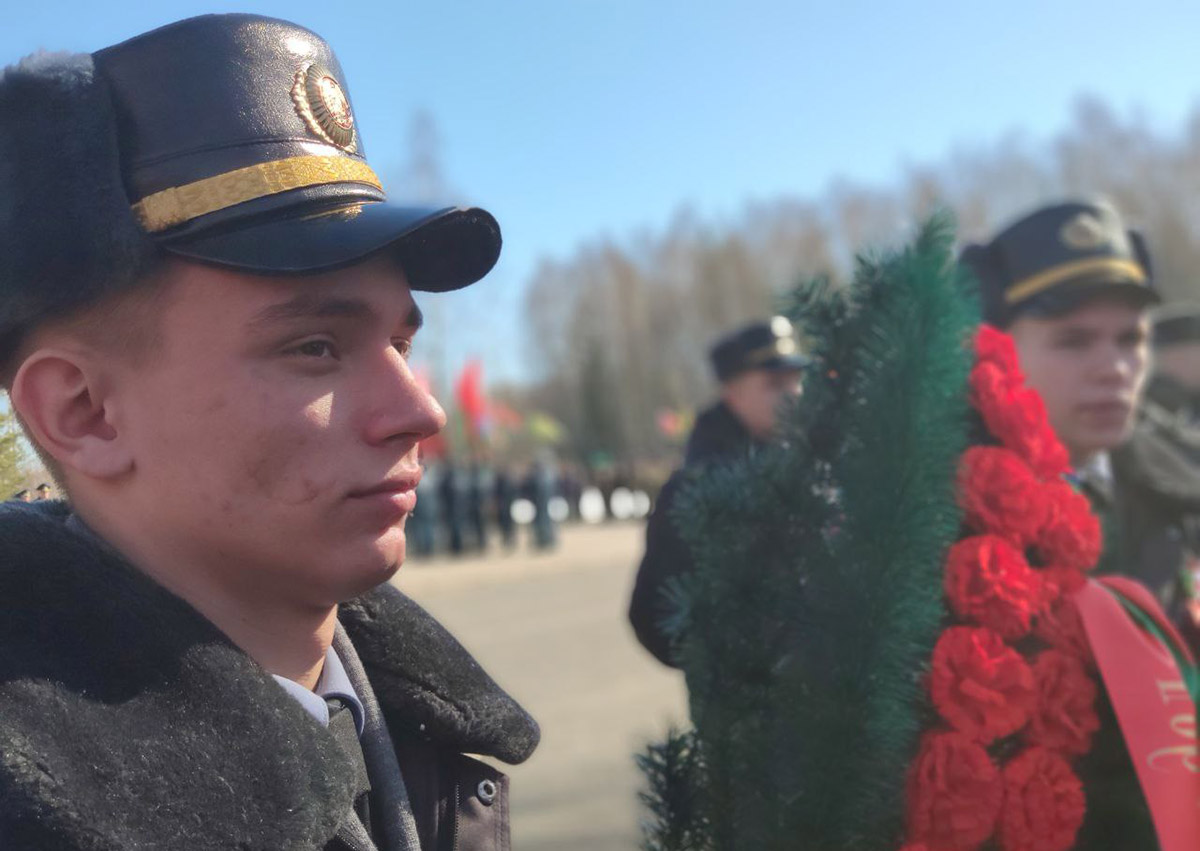 В годовщину хатынской трагедии юные правоохранители почтили память жертв фашизма